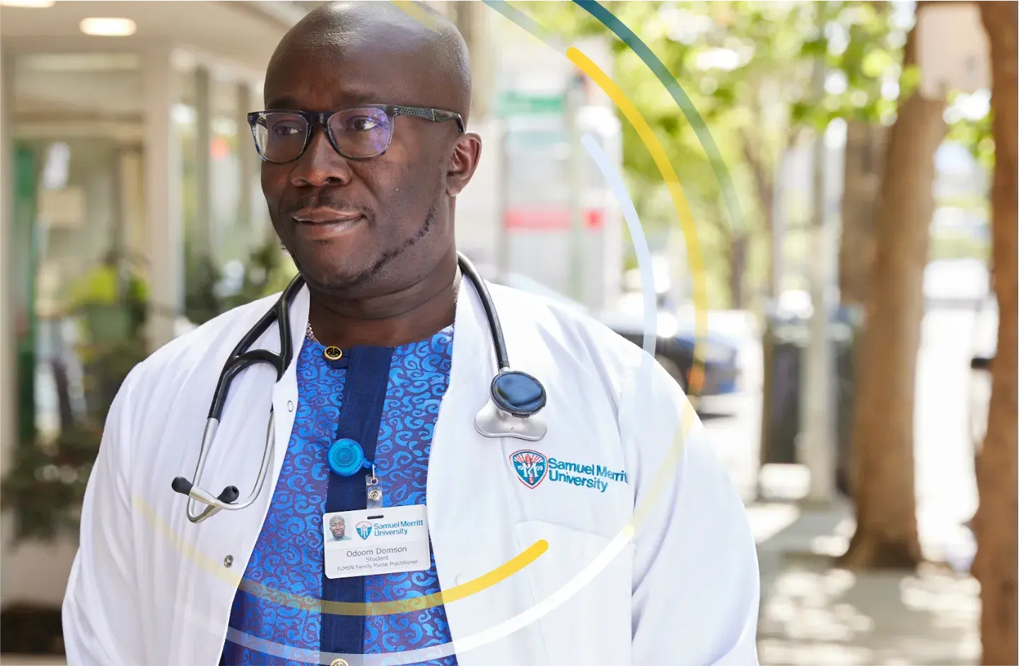 SMU student on campus